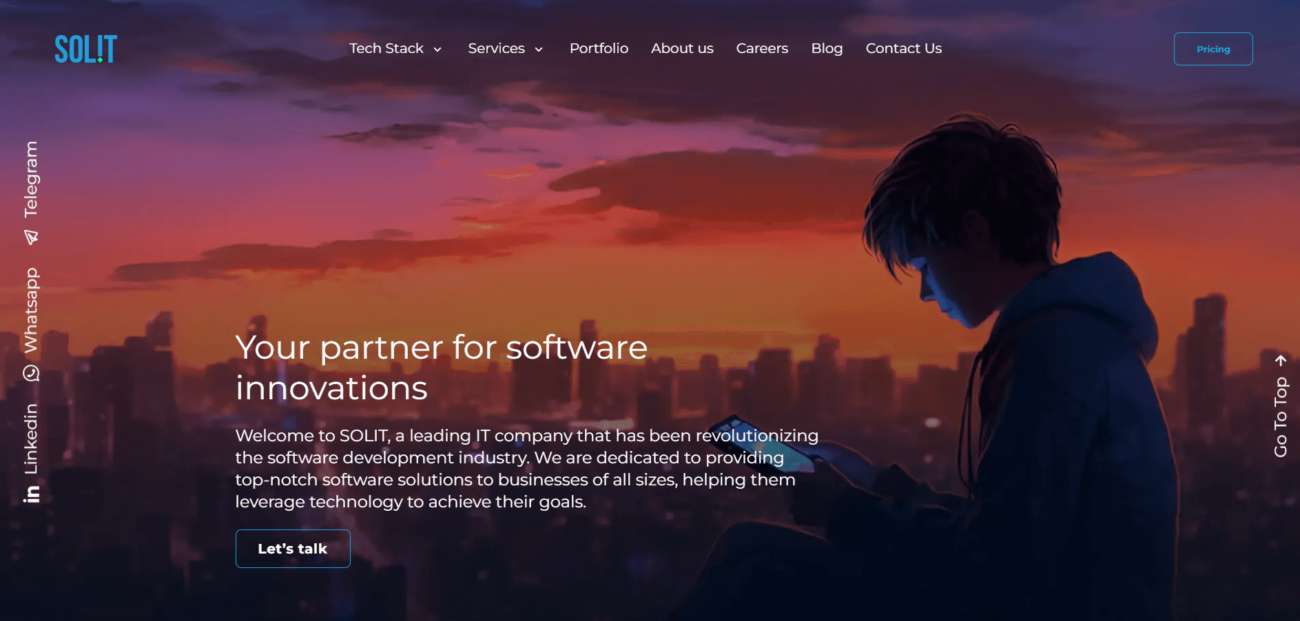 SolIT Website screenshot