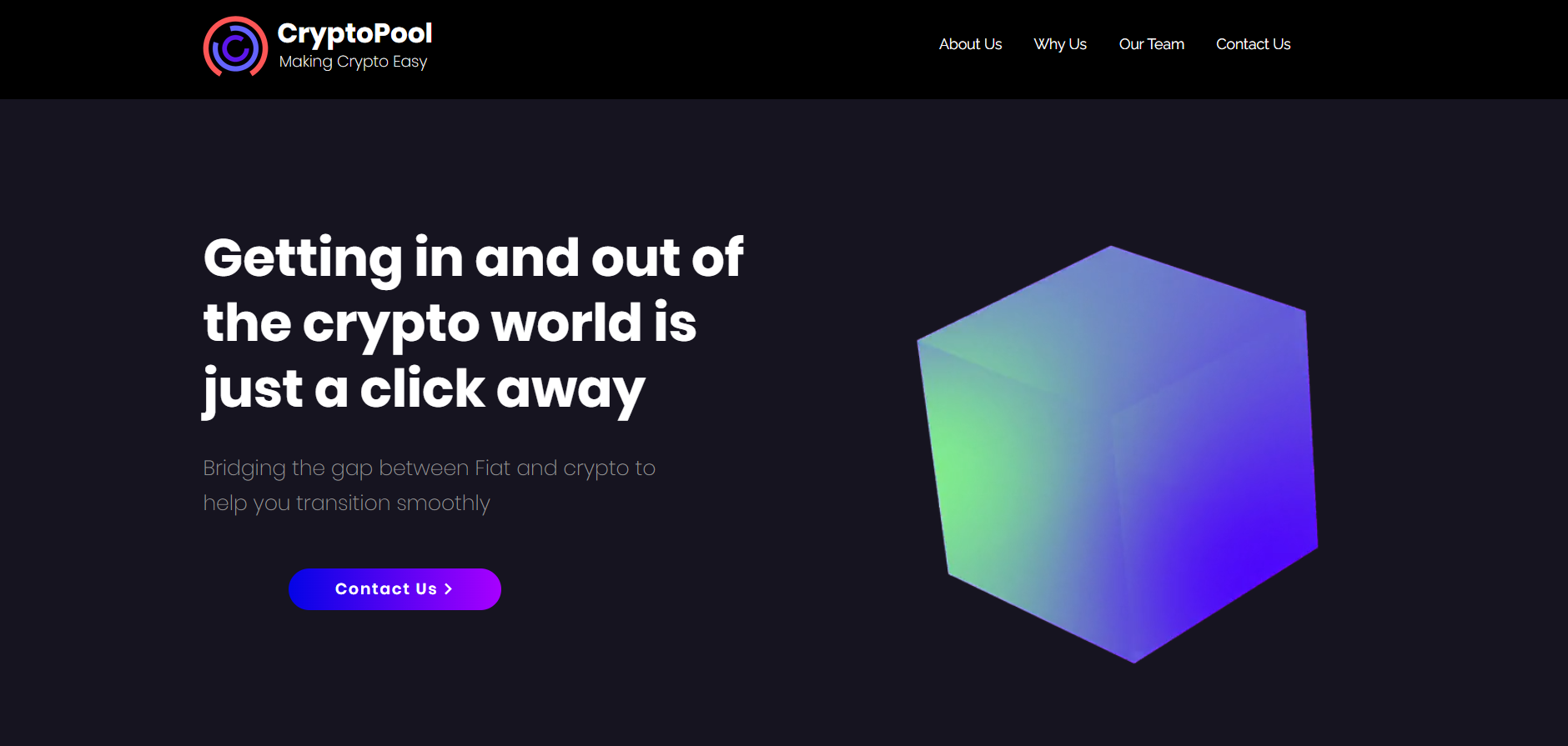 CryptoPool - WEB-APP project built with React, TypeScript, Web3.js